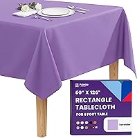 Vista 114 de Gee Di Moda - Mantel rectangular de 60 x 84 pulgadas – Mantel rectangular de poliéster lavable para mesa de 5 pies