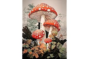 Ekuxom Mushroom Diamond Painting Kits: Craft Your Masterpiece with Shimmering Gems