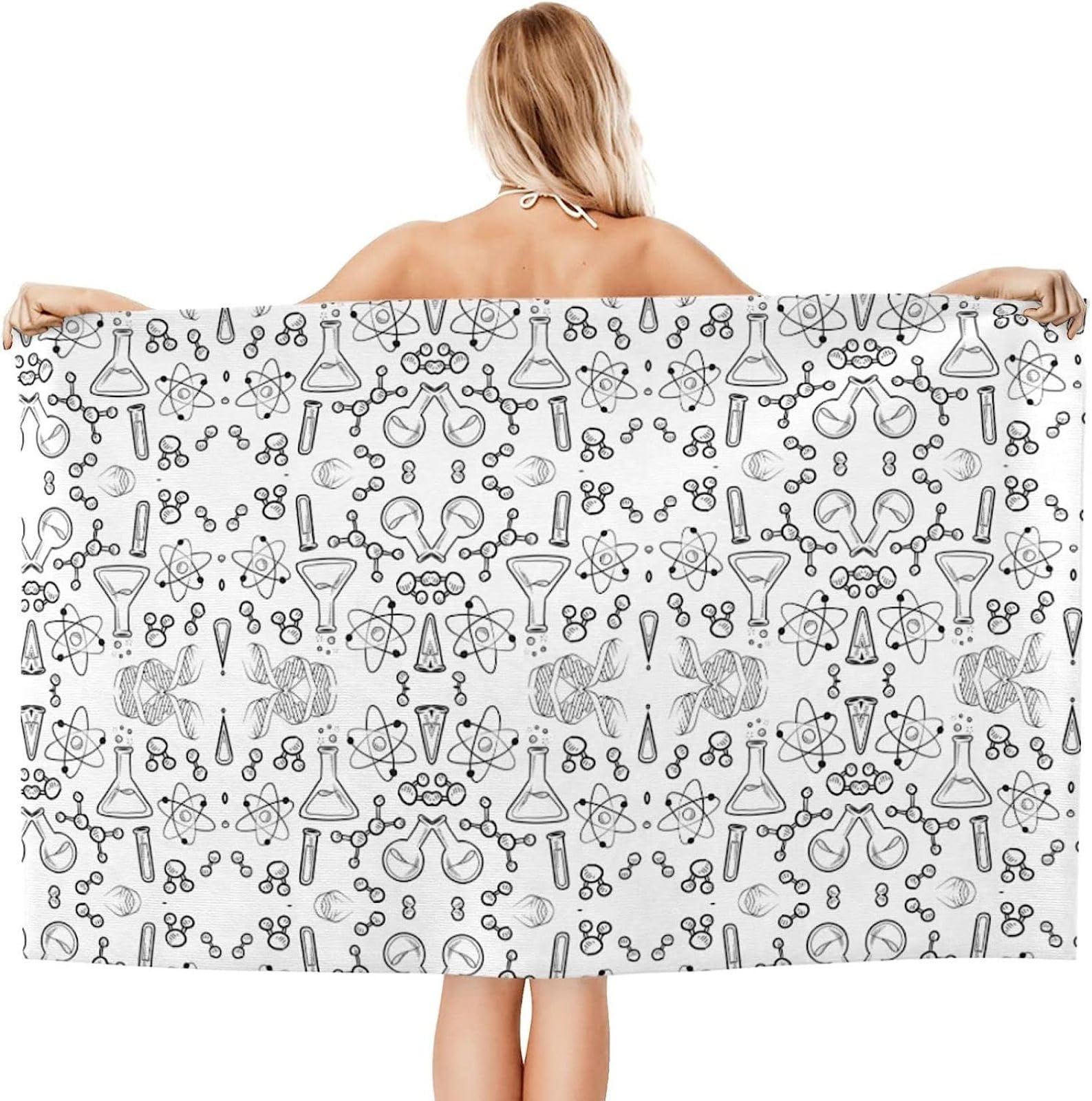 Serviette De Plage Microfibre Femme Homme Couverture Doux Léger Pour Vacances,Plage,Le Camping