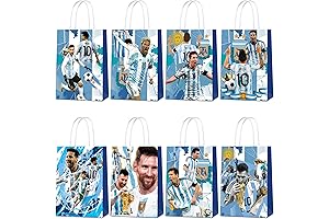 Decoración de Messi para Cumpleaños: Bolsas de Regalo, Bolsas de Asas