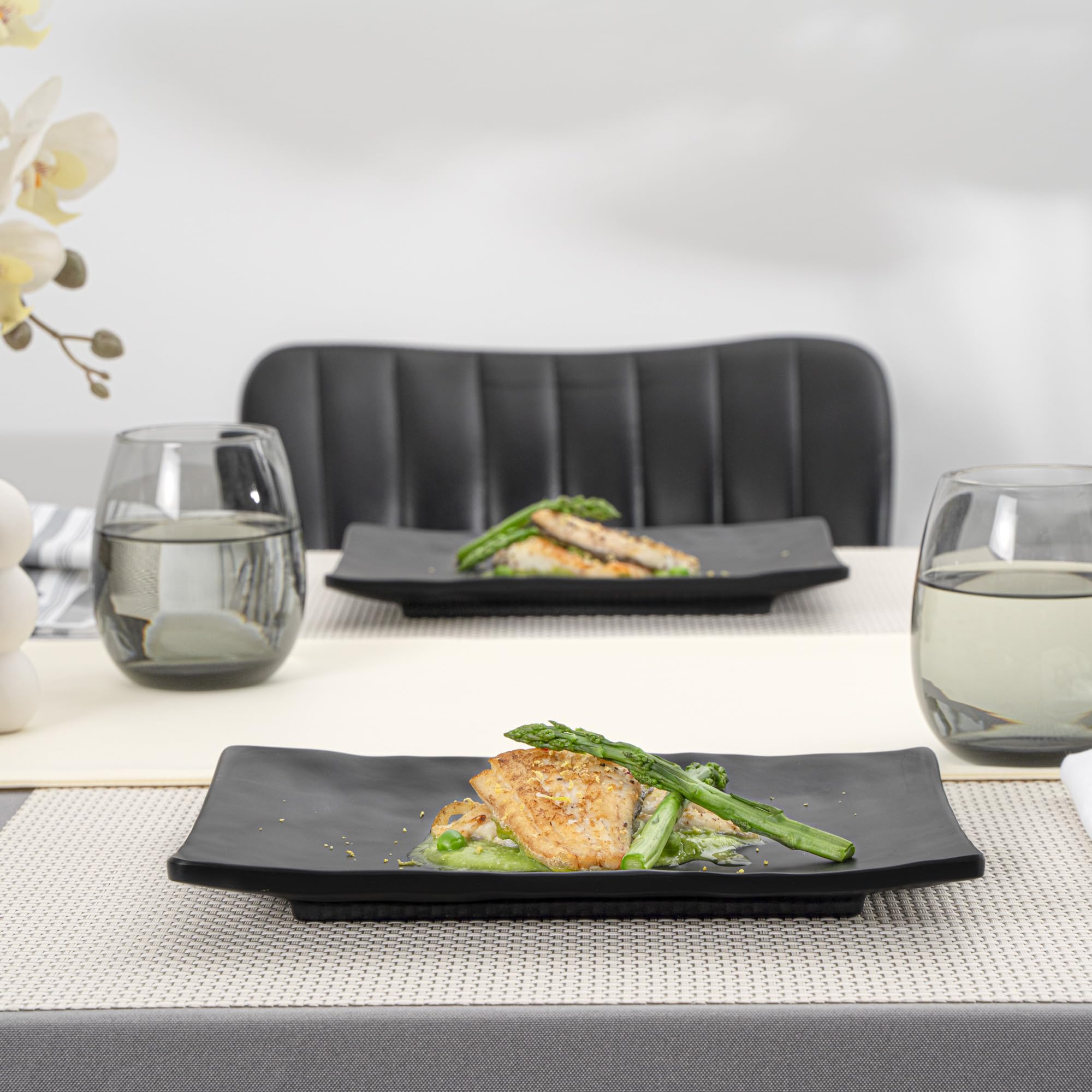Restaurantware RWP0517B - Bandeja de melamina (rectangular, tamaño pequeño), melamina, medium
