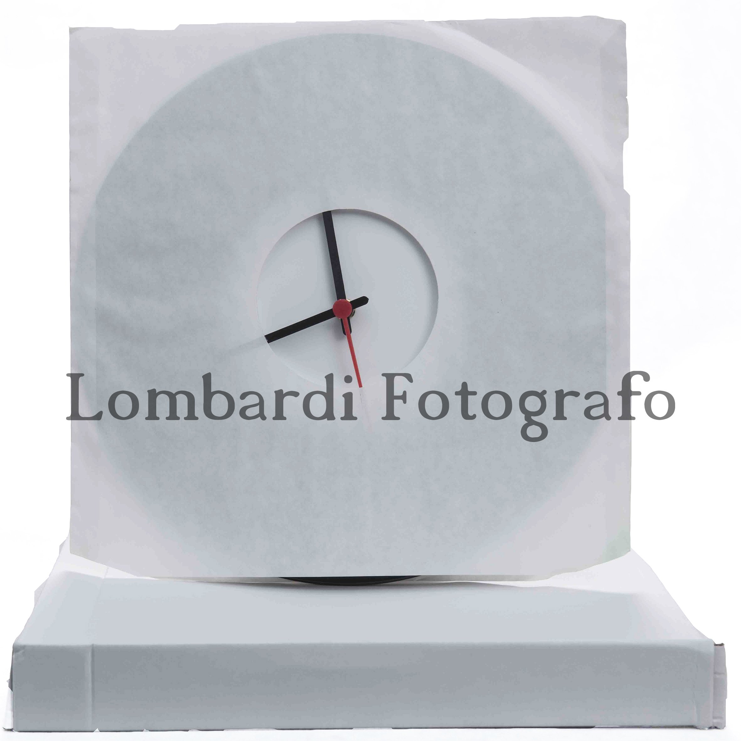 Gi.An Orologio da parete 33 giri personalizzato con foto art.Vinile misura 30CM, area stampabile 13,5CM