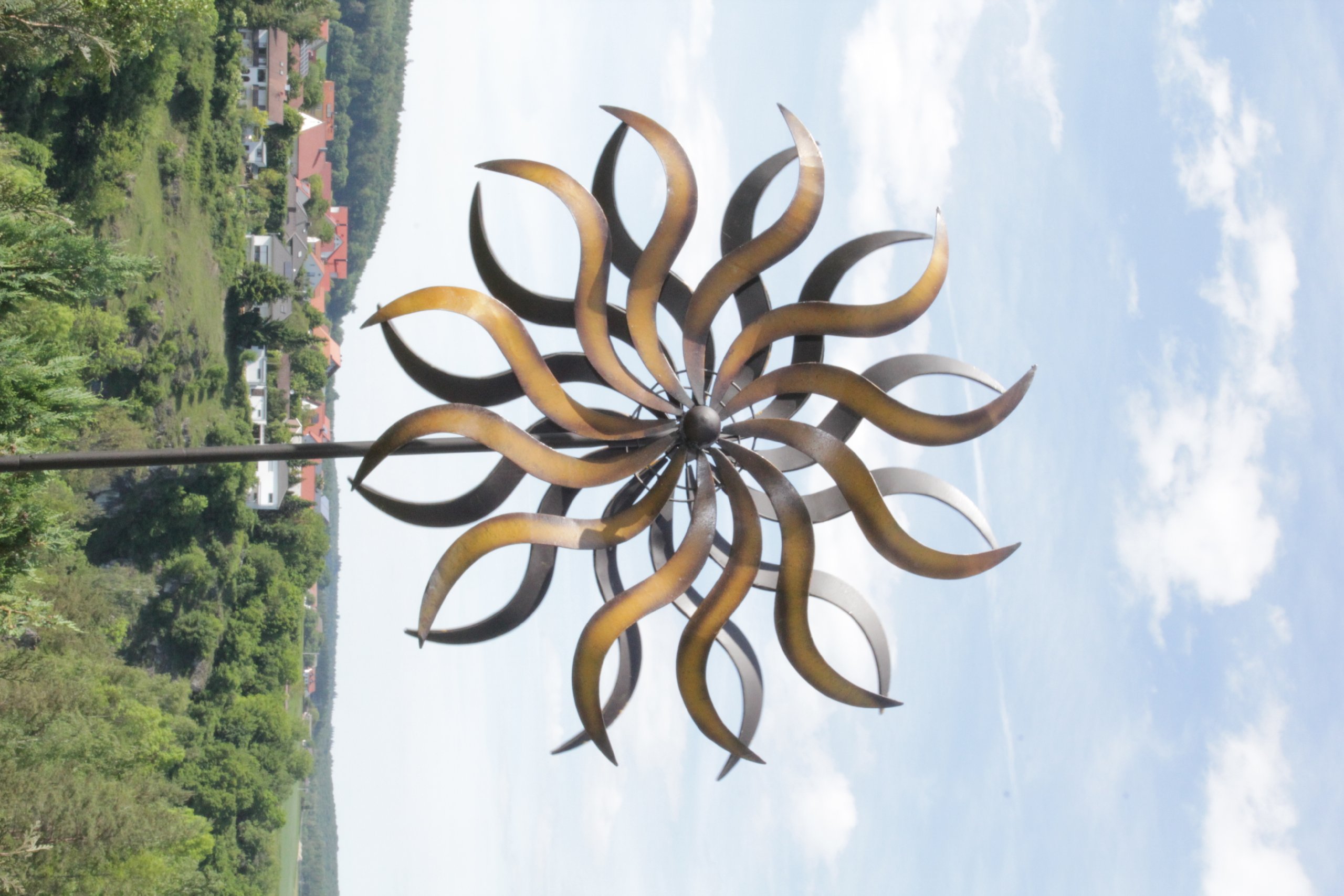 WindRad ArtFerro, Metall, 57cm 160cm Gesamthöhe 190cm (EX213729)