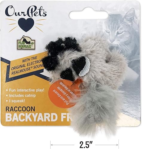 Vista 23 de Juguete para gato OurPets Play-N-Squeak, Ardilla, S, Ardilla