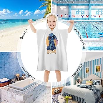 Amazon.co.jp: Stitch スティッチ フード付きタオル キッズ