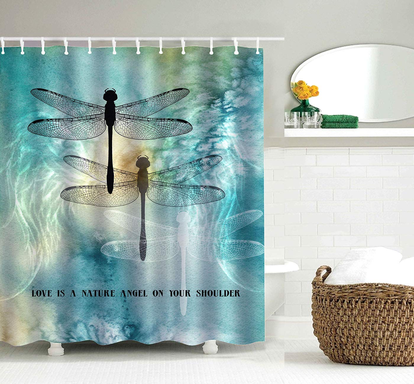 Dragonfly Shower Curtains Curtains & Drapes 2023