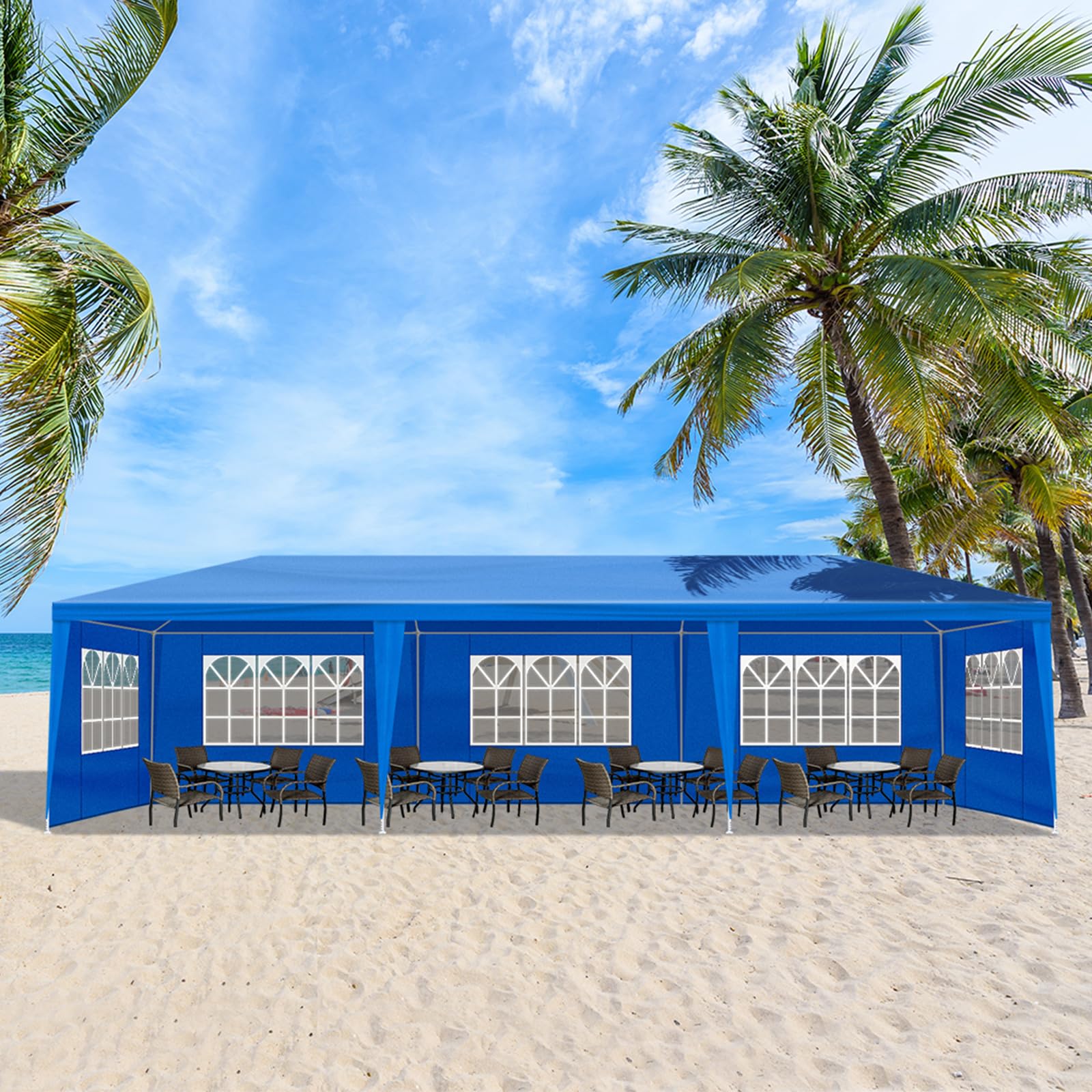Party Canopy Tents Dropship 10'x30' Outdoor With 8 Removable