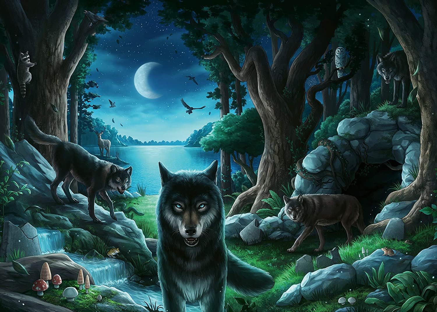 Ravensburger 16434 Curse of The Wolves 759 Piece Jigsaw Puzzle for Kids and Adults Ages 12 and Up - an Escape Room Experience in Puzzle Form
