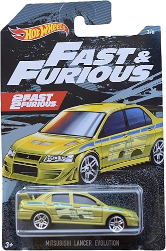 Hot Wheels Fast & Furious Mitsubishi Lancer Evolution 3/6, verde