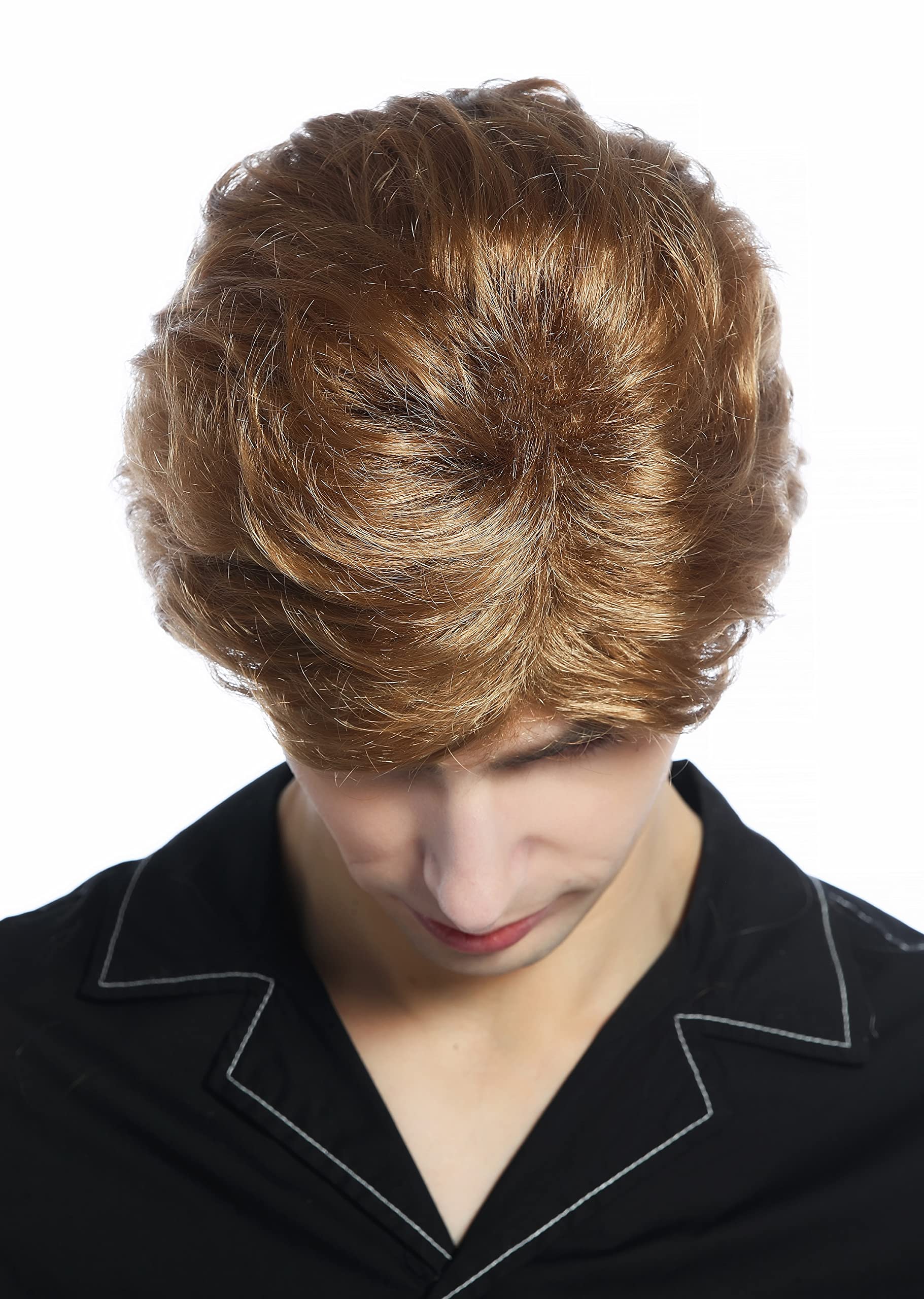 WIG ME UP - DW1335-19 Wig Men Women unisex short slightly waved dense dark blond, dark blond (19) - Image 4