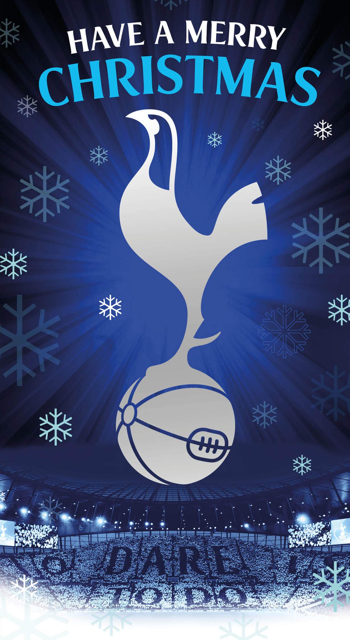 Christmas Card Tottenham Hotspurs Christmas Card Includes Envelope Spurs Xmas