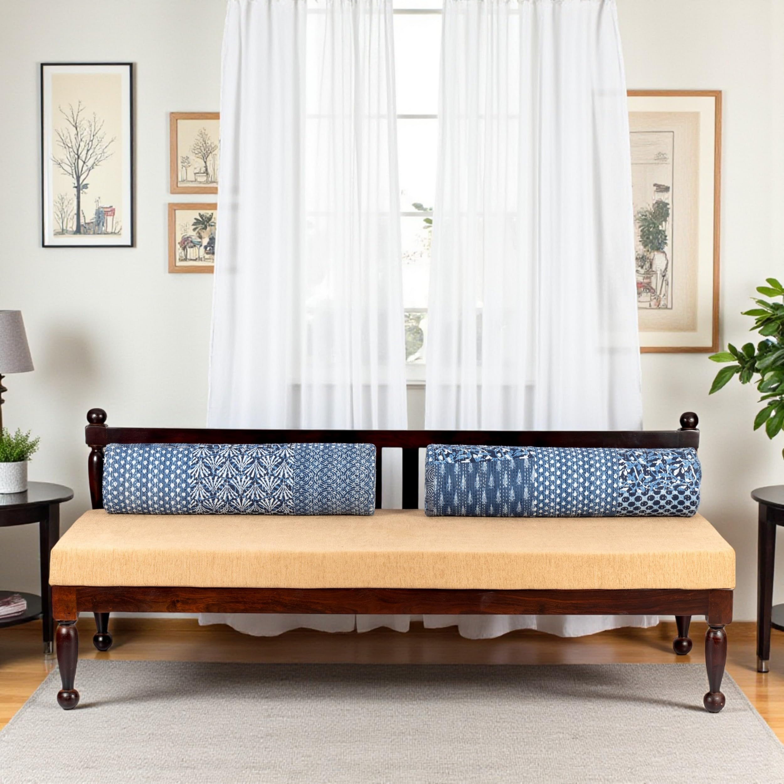 Ikiriya Daylesford Sheesham Wood Mid Century Diwan/Couch/Bench Ikiriya Daylesford Sheesham Wood Mid Century Diwan/Couch/Bench
