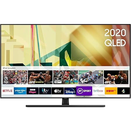 Samsung 2020 55" Q70T QLED 4K Quantum HDR Smart TV with Tizen OS Black