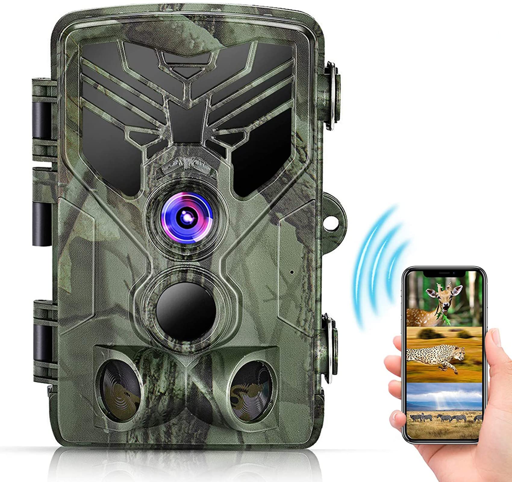 Wildcam 24 MP Fot Fall Wildcamera Night Vision With Motion Detector 44 IR LED IP65 Waterproof Hunting Camera Infrared Wildcar For Wildlife Monitoring