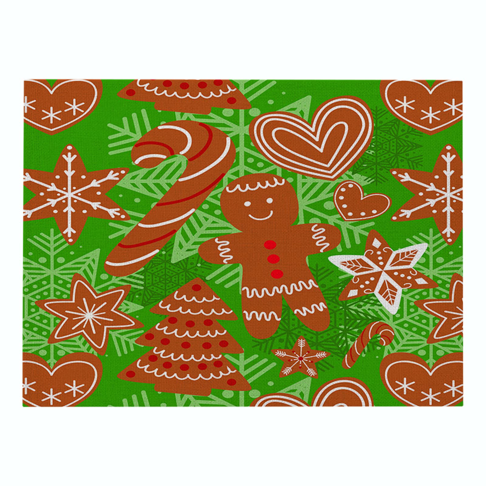 Tischset Set 6 Küche Weihnachten Tischsets Platzsets und Untersetzer 6er Set geflochtene gewebte Tischsets für Esstisch waschbar braun 32 x 21 cm CD045-12