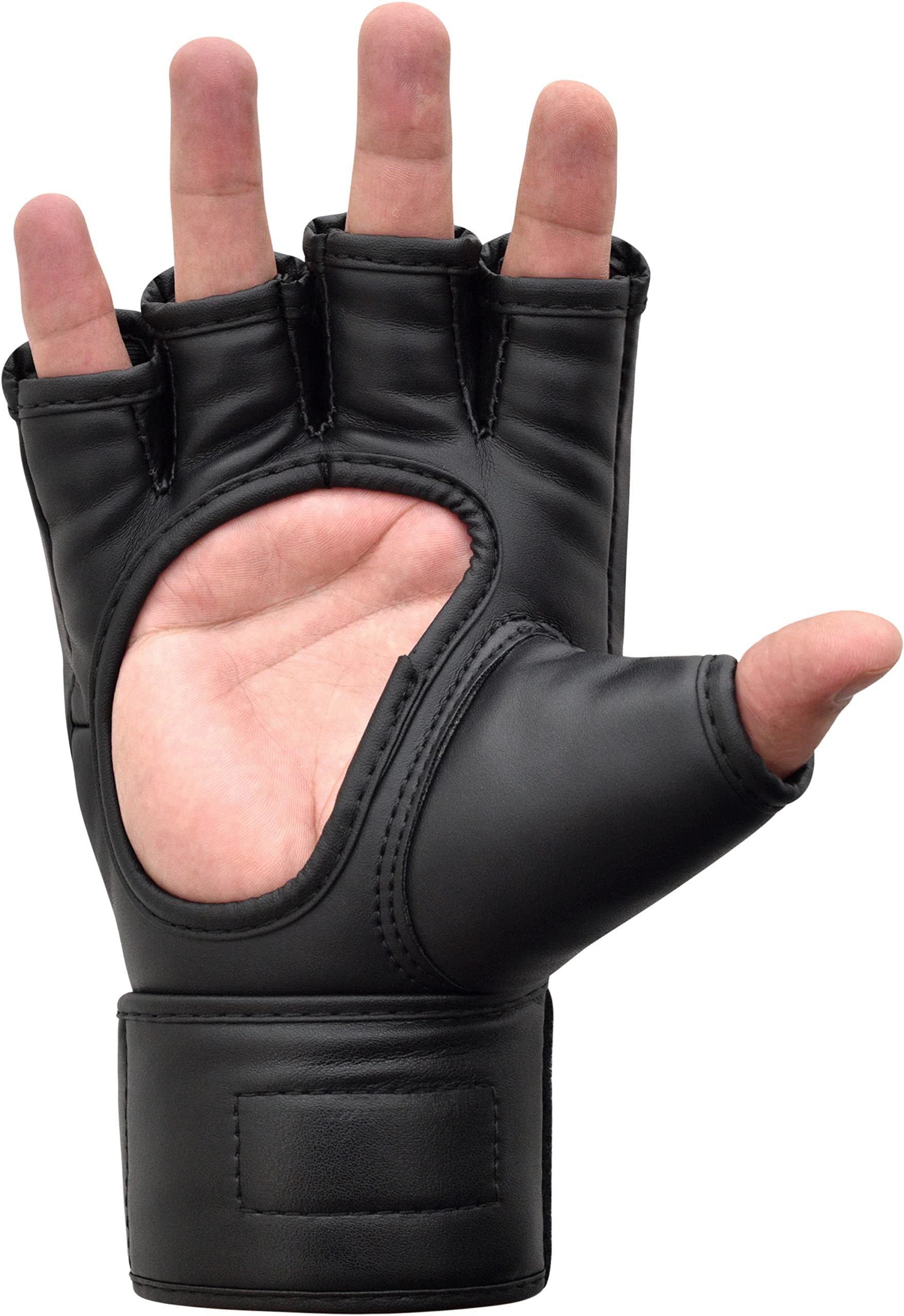 RDX MMA Gloves Grappling Sparring, Maya Hide Leather, Mixed Martial
