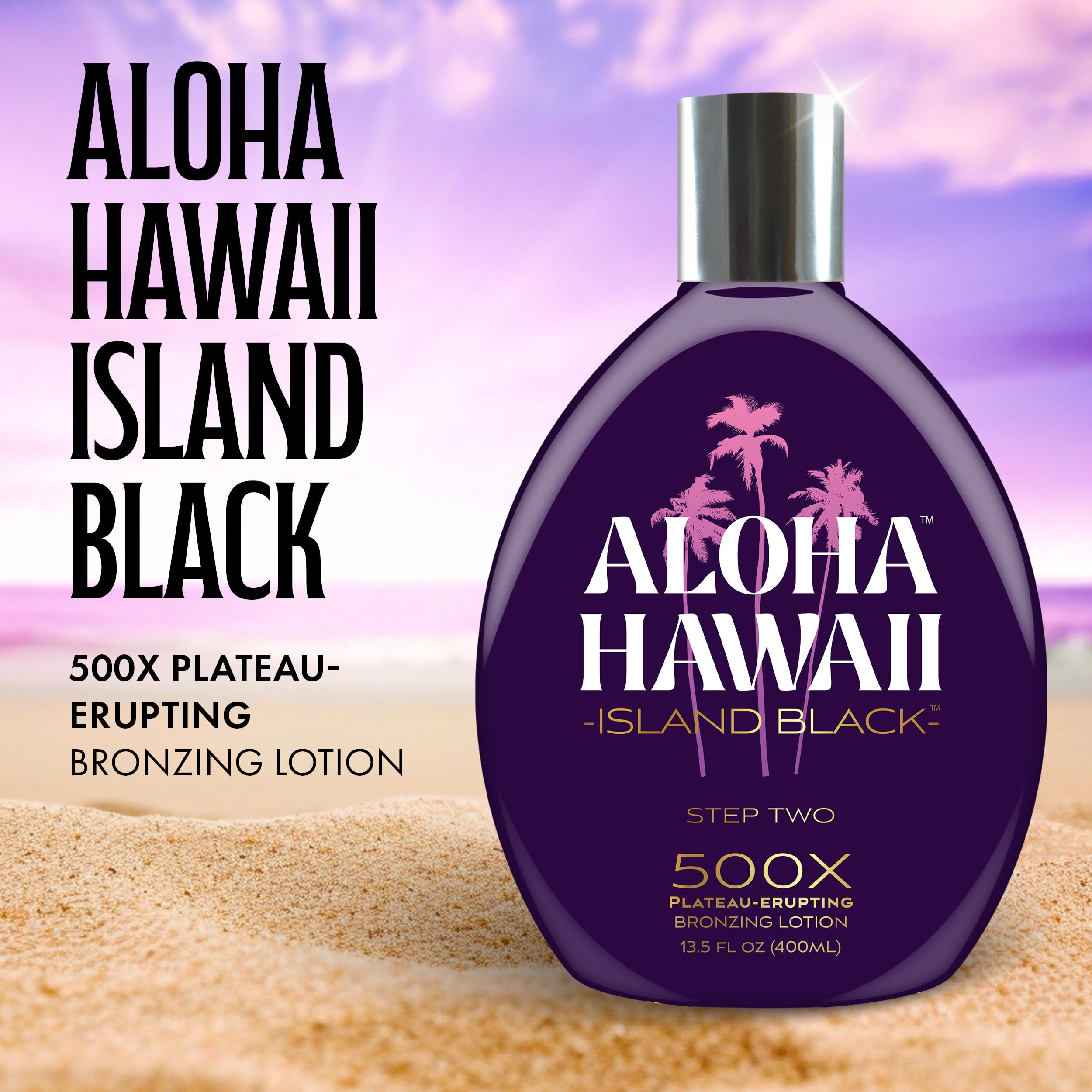 Amazon.com : Aloha Hawaii Island Black Tanning Lotion, 500X