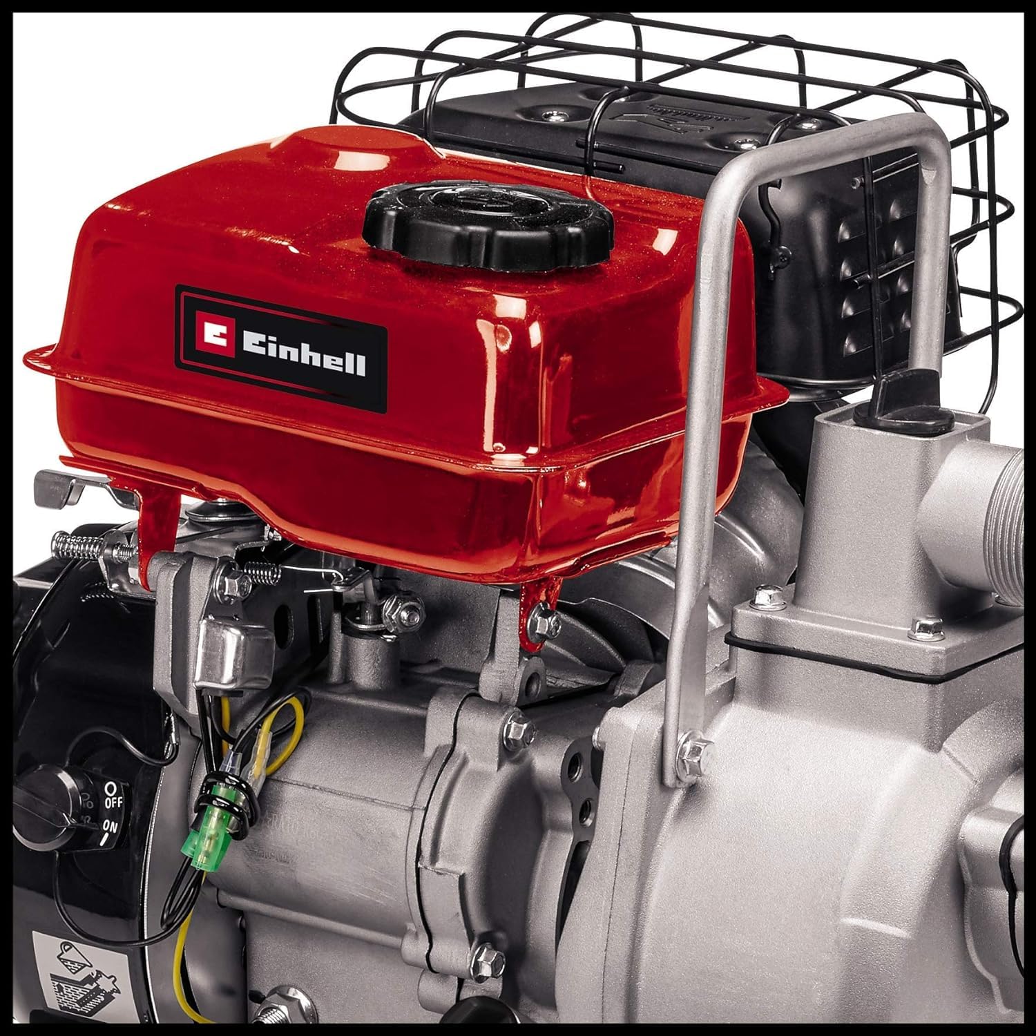 Pompe à eau à essence Einhell GC-PW 16 | 1 750 W | 2, 8 bars | Débit de 14 000 l/h | Hauteur de refoulement de 28 m | Bouchon de purge