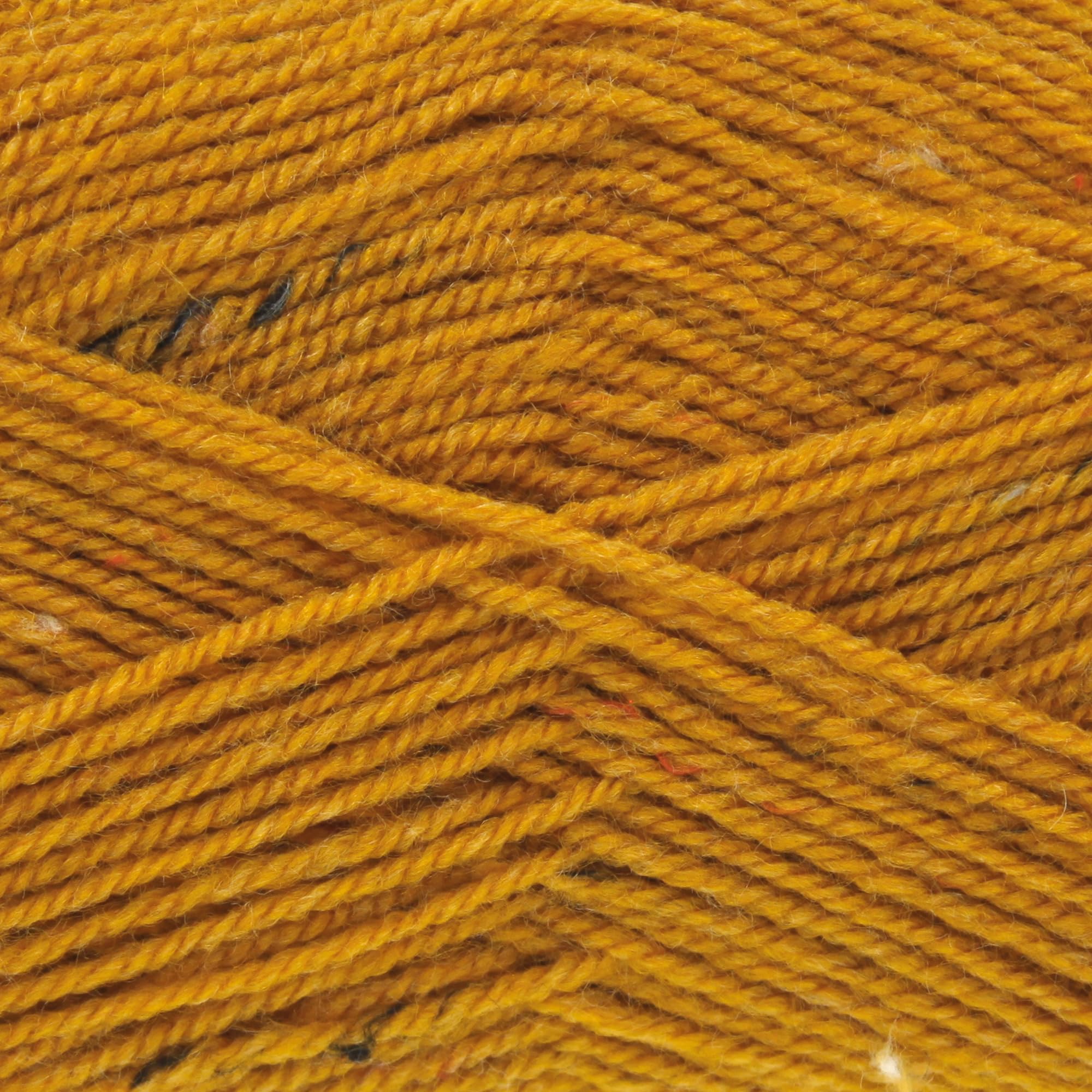 King Cole Big Value Tweed DK Yarn - 100g Ball - Premium Acrylic Wool for Knitting & Crochet - Double Knit (3323 Amber)