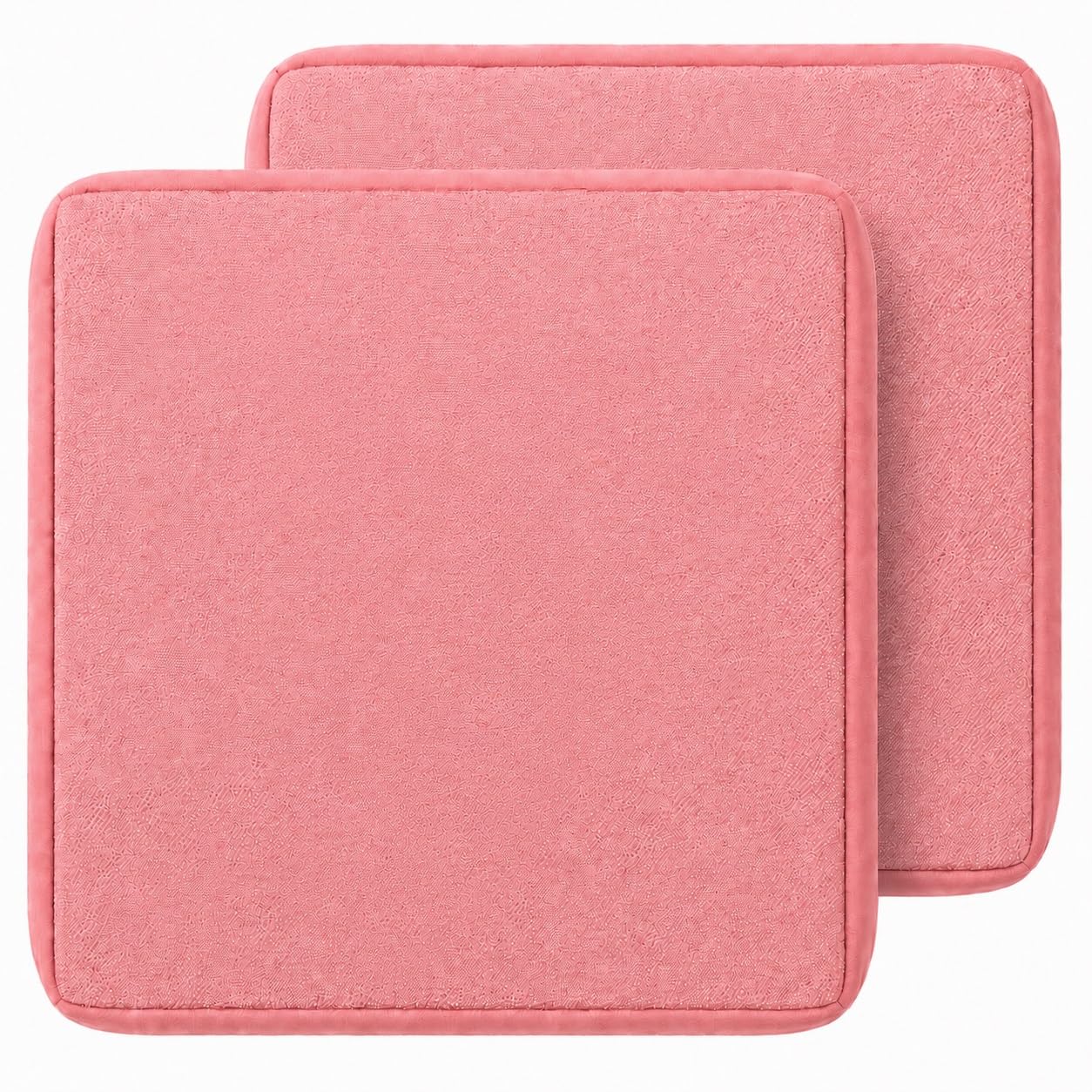 GZGLZDQ Outdoor Cushion Covers 1/2/4 Waterproof, Rattan Cushions Replacement Set with Zipper, Polyester, Durable Garden Furniture Covers for Patios(Pink,50 X 55 X 10 CM(2pcs))