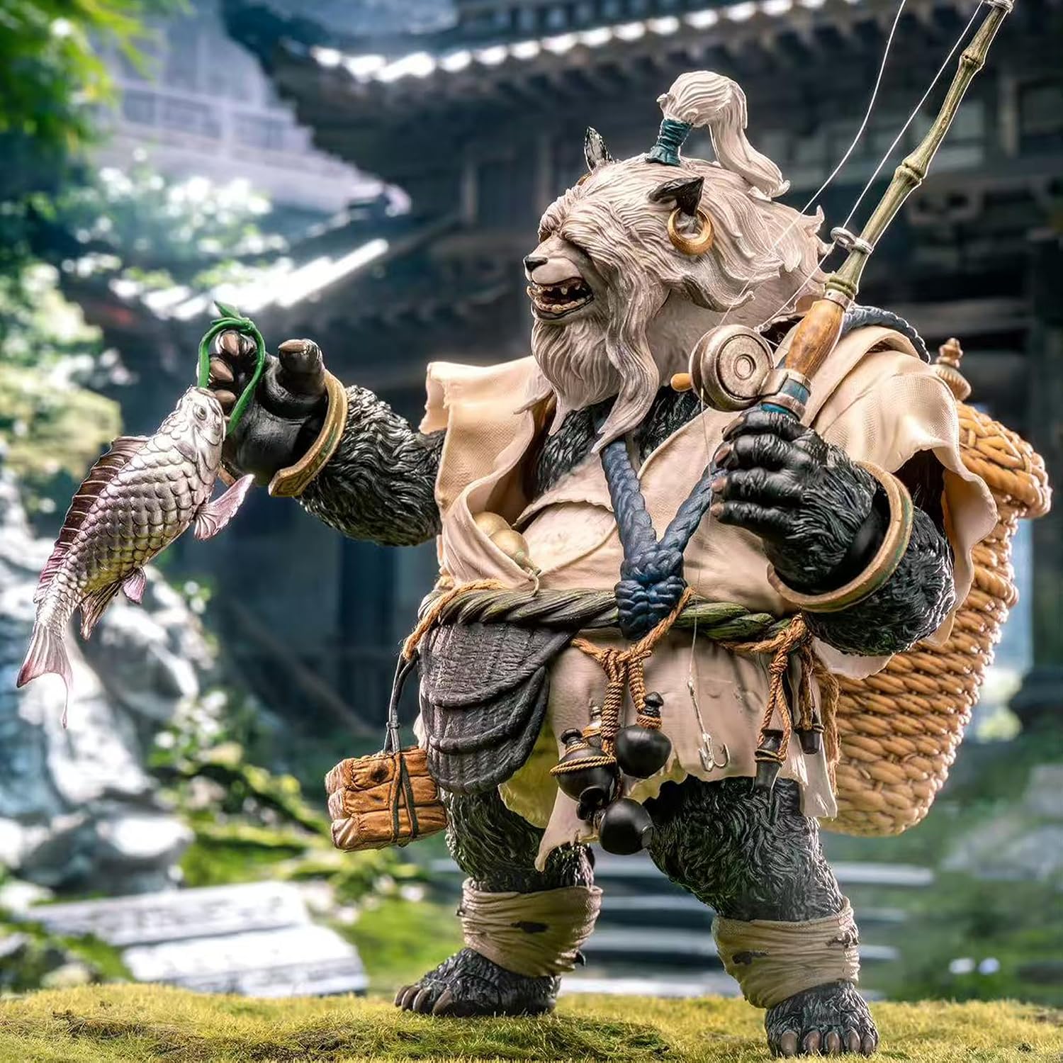 MU 1/12 Action Figures - FuRay Planet Panda Pharmacist Yin - 8‘’,Classic Character,Collectible,Age 15 and Above
