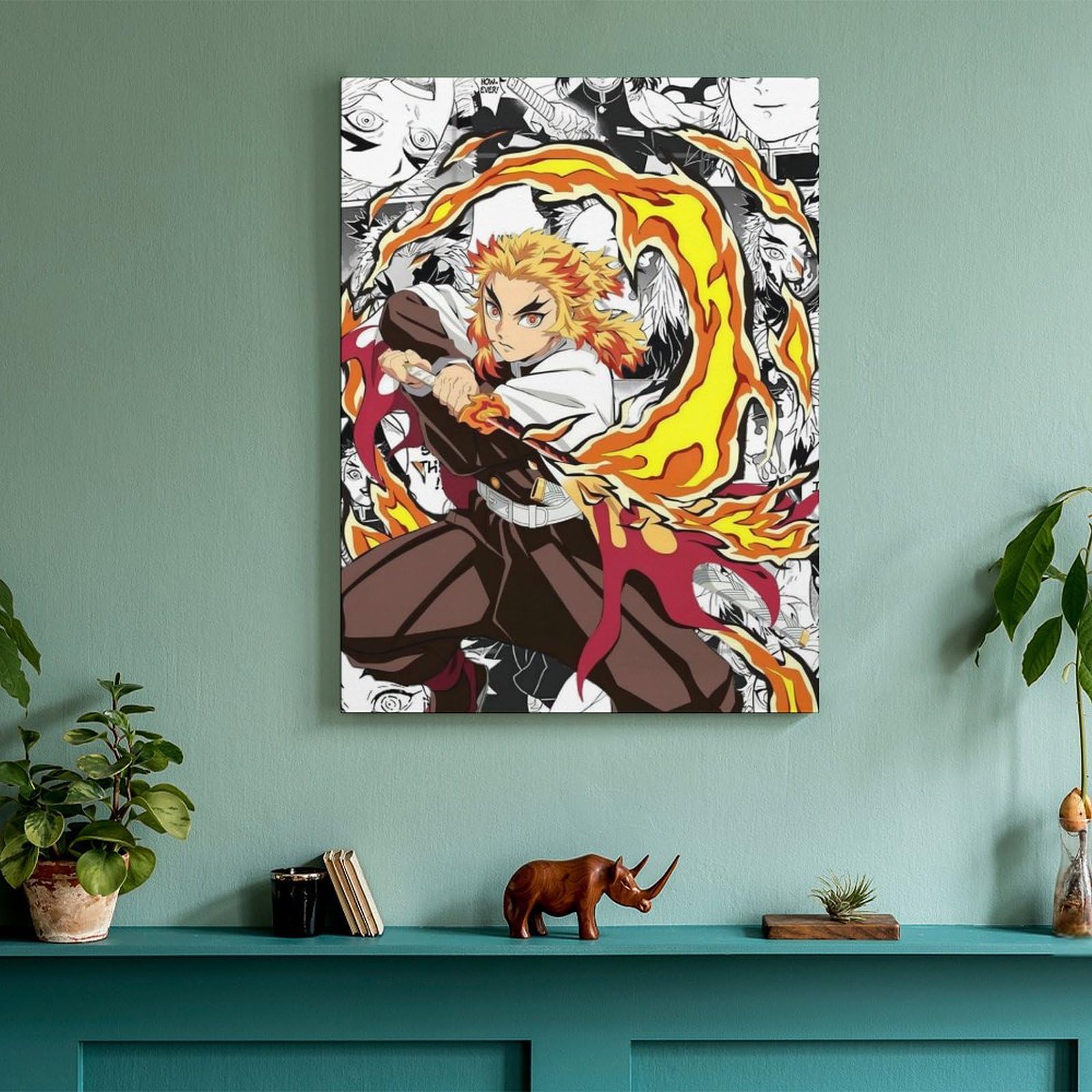 鬼滅の刃 - 鬼滅の刃　煉獄杏寿郎　額装品アートパネル Amazon.co.jp: アートパネル 鬼滅の刃 炎柱 煉獄杏寿郎 装飾画