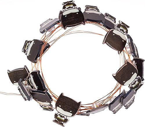 Miniatura 5 de Silver Buffalo DC Comics Batman Chibi - Cadena de luces decorativas de 20 quilates, 7 pies de largo, LED blanco cálido