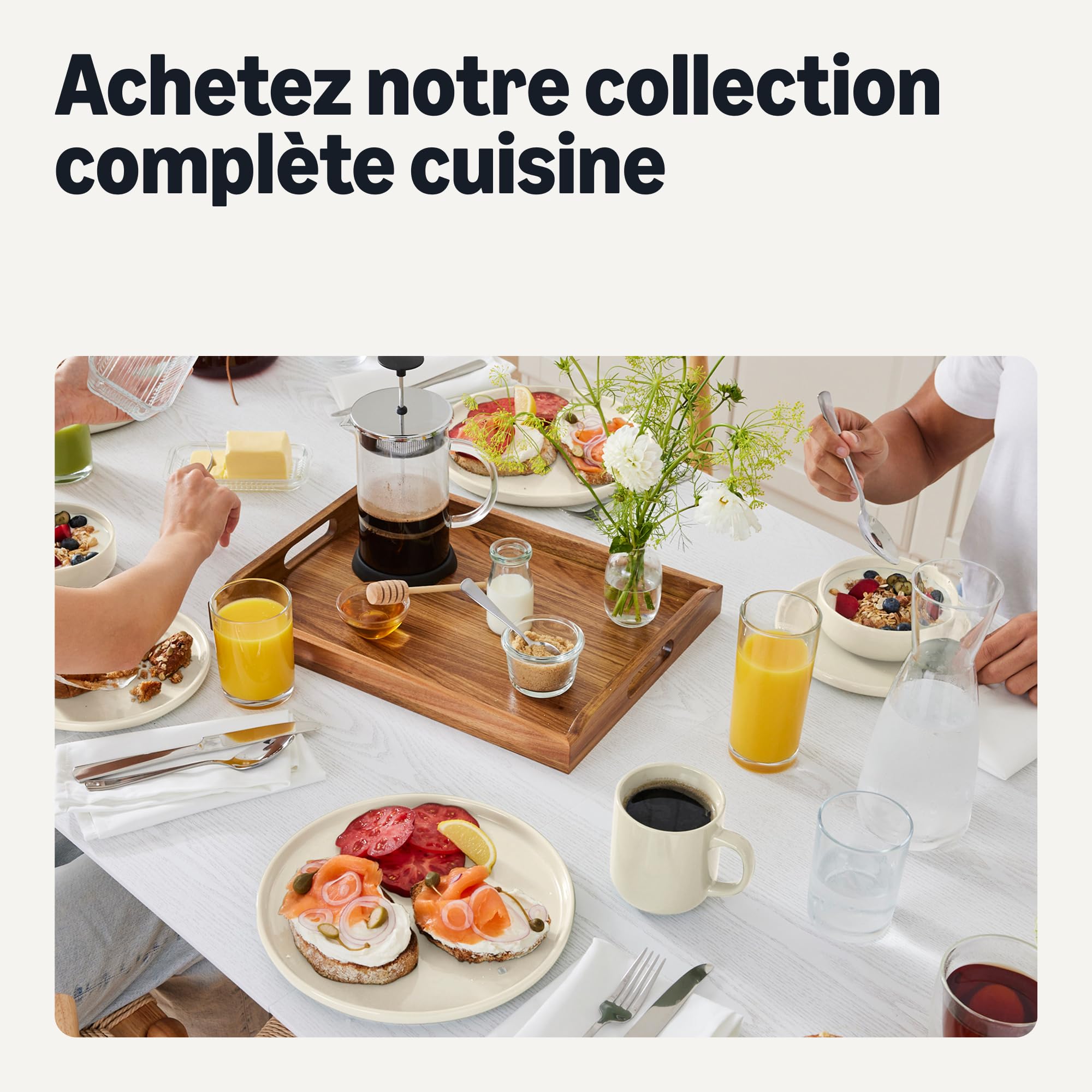 Amazon Basics Assiettes Plates en Grès Émaillé, Lot de 6 Pièces, 26,7cm, Compatible Micro-Ondes et Lave-Vaisselle, Couleur Ivoire