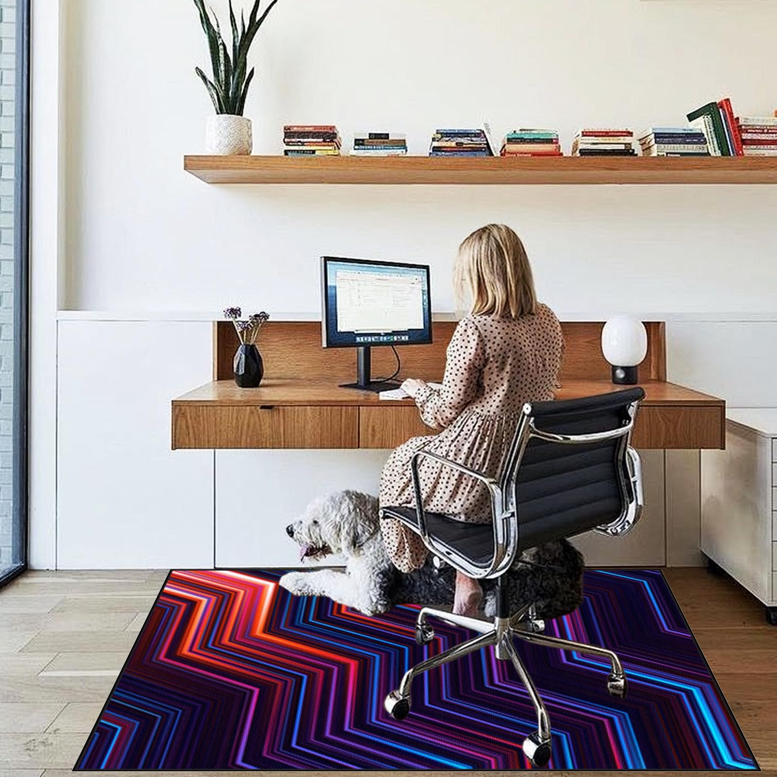 Tapis Chaise Gaming Antidérapant, Protège Sol Sous Chaise, 200 x 300 cm Tapis de Chaise de Bureau, Tapis pour Protection de Sols, Lavable Protecteur de Sol pour Planchers de Bois et Carrelage