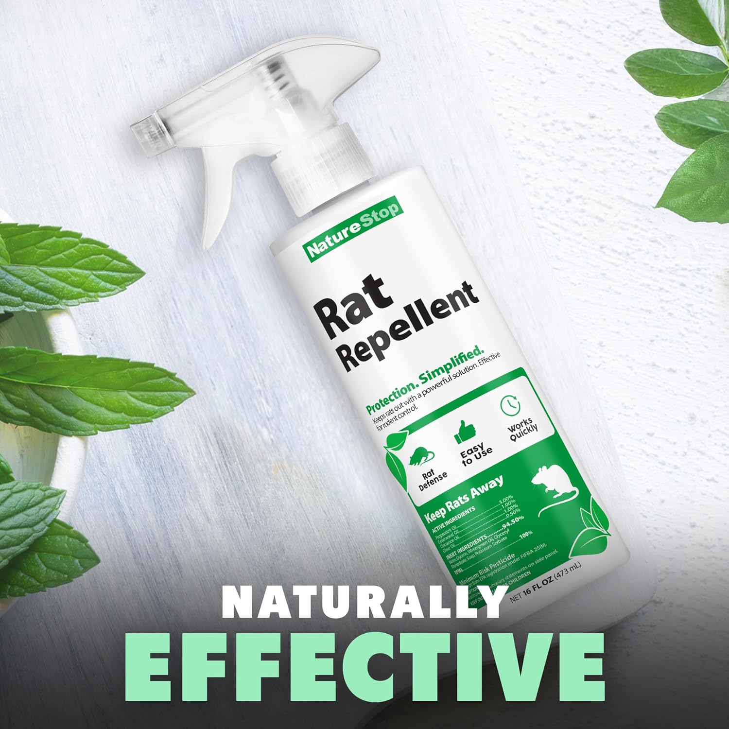 Rat Repellent Spray, Rodent Repellent for Indoor & Outdoor Use, 16 oz (475mL) - Image 5