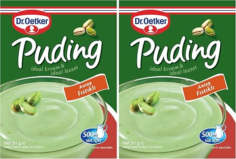 Dr. Oetker Puding Antep Fıstıklı 91 Gr 2li paket