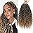 12 Inch 8 Packs Goddess Locs Crochet Hair Faux Locs Crochet Hair for Women Pre Looped River Locs Hair with Curly Ends Synthetic (12 Inch 8 Packs, 1B/27)