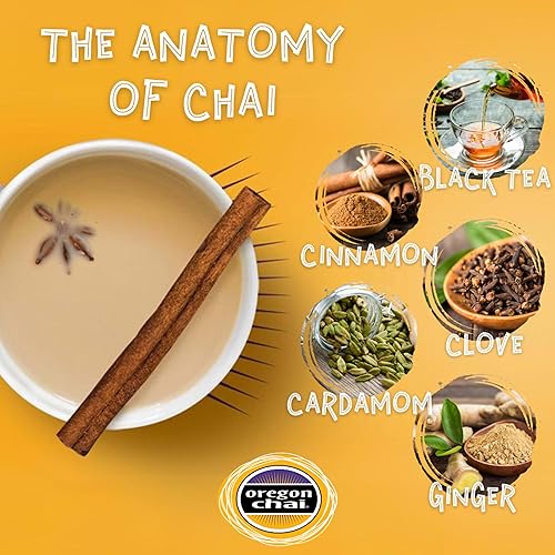 Miniatura 4 de Oregon Chai The Original Chai Tea Latte Mix 3 libras mezcla de té negro especiado a granel para uso doméstico café servicio de alimentos