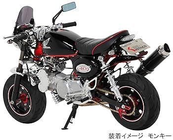 モンキーTL社外シート張替えホワイト ブラック 赤パイピング　(ロゴ入れ) モンキー Z50J AB27 ゴリラ タックロールシート ホワイト