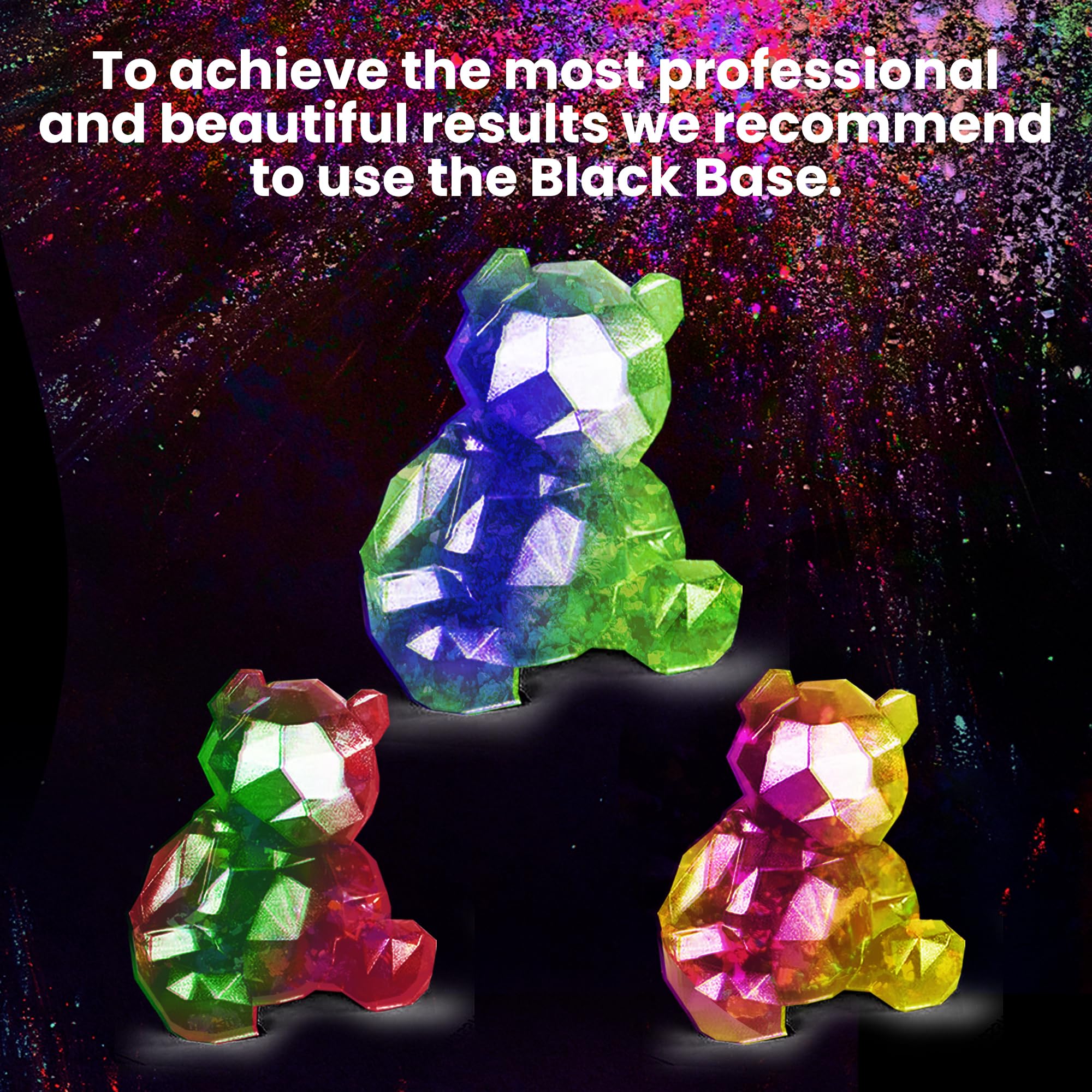 Chameleon Flakes for Resin [ Gold | Light Green ] - Color Shift Mica Pigment Powder for Epoxy Resin - Chrome Flakes for Tumblers, Molds, Nail Art, Eyeshadow, Makeup