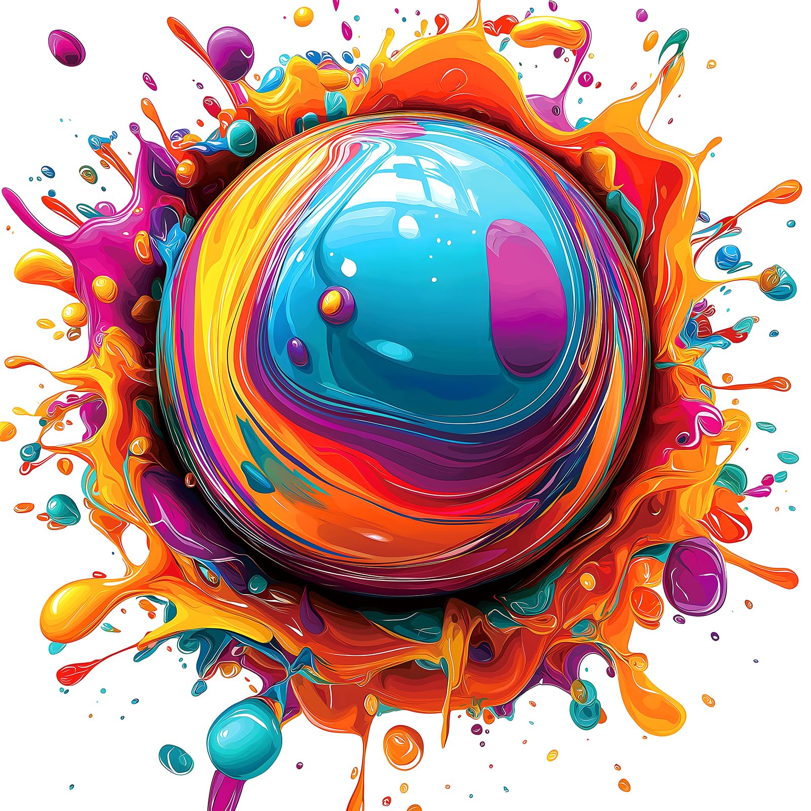 500-Piece Abstract Art Jigsaw Puzzle for Adults - Challenging Gradient Color Design, 20x20 Inch