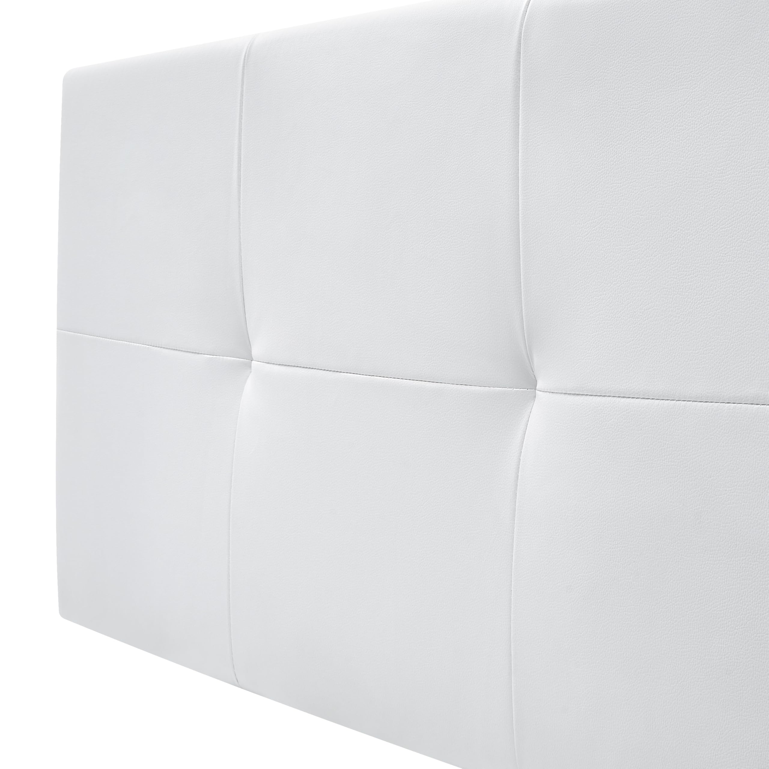 HOME DESIGN & CONFORT®️ Cabeceros de Cama en Polipiel de Fácil Montaje y Fácil Limpieza en Varias Medidas y Colores a Seleccionar (Blanco, 160x50cm) Apto para Camas de 80/90/105/115/120/150/160 ctms