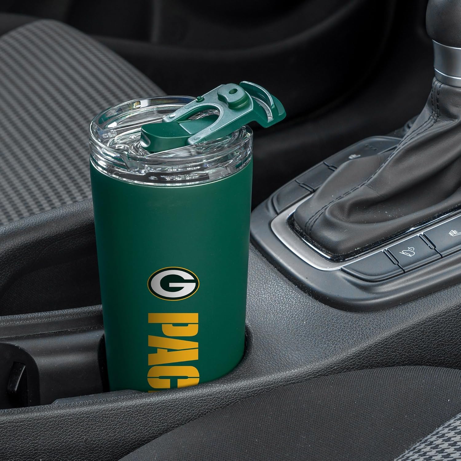 Rico Industries NFL Football 24oz Stainless Steel Tumbler with Lid and Dual Functioning Lid - Image 3