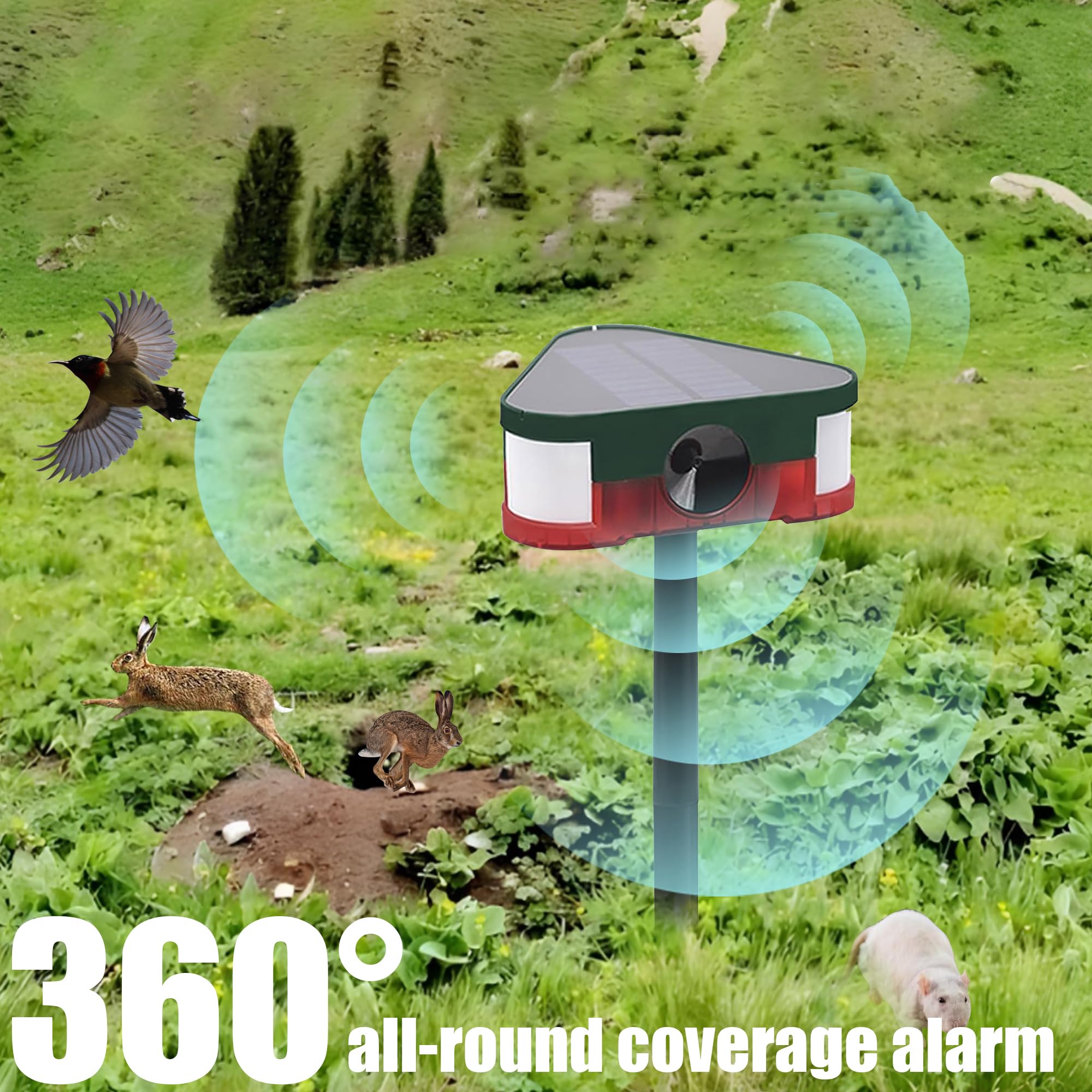 Allarme Esterno Solare Con Sensore Movimento - 129dB, 13 Suoni, Registrazione, Telecomando (2 Pack) - Foto 11