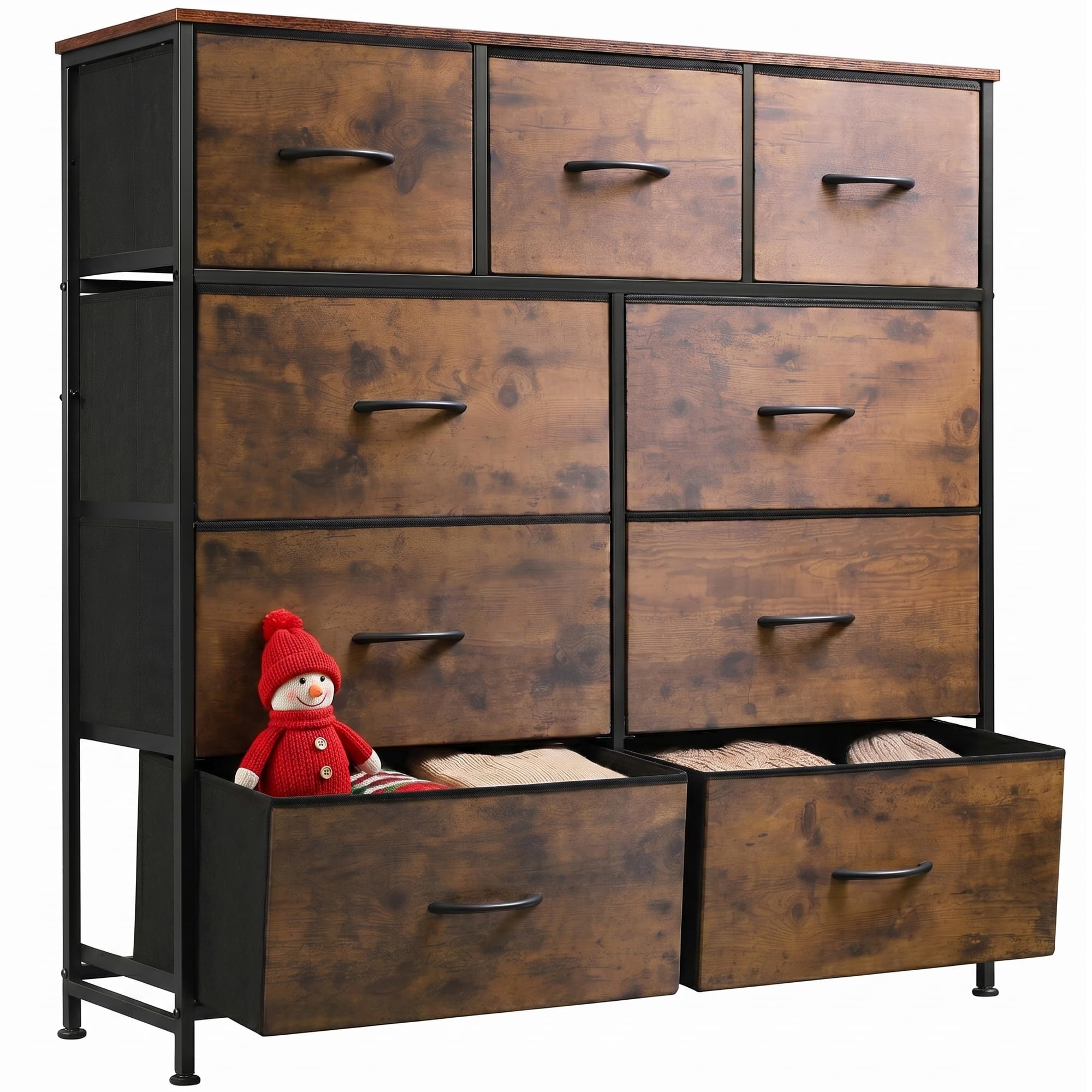 9 foot long dresser Amazon.com: knoworld White 9 Drawer Dressers for Bedroom, Modern Large Dresser with LED Light and Power Outlet, Wooden Long Dresser, Triple Dressers for Bedroom, Entryway, Hallway : Home & Kitchen
