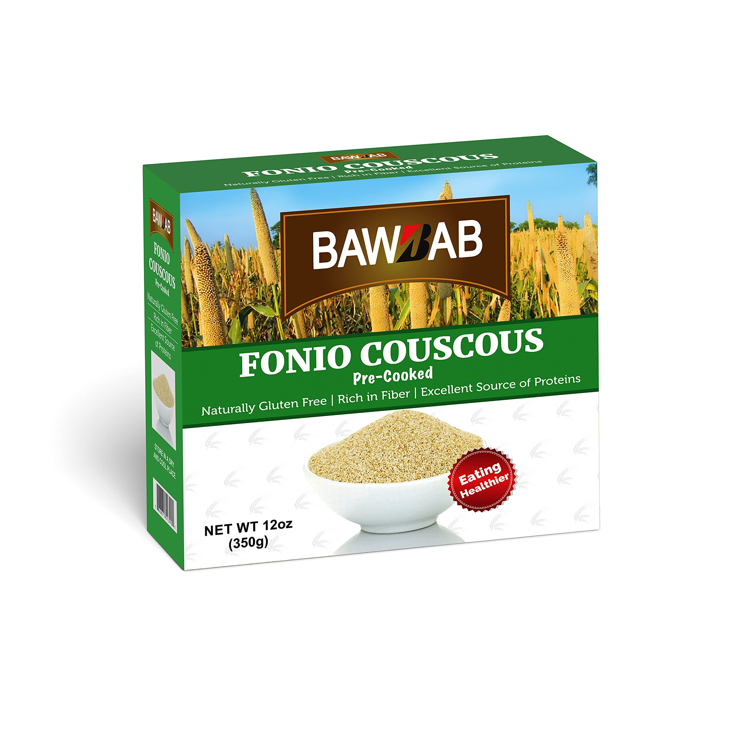 Buy generic BAWBAB 100Percent Natural Fonio Couscous White Fonio is