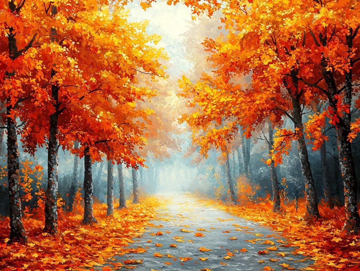Diamond Painting Erwachsene Wald 5D Diamant Painting Bilder Landschaft, DIY Voller Viereckige Steine Crystal Art, Strass Stickerei Kreuzstich Leinwand Art für Zimmer Deko Geschenke 120x90cm L0-1008