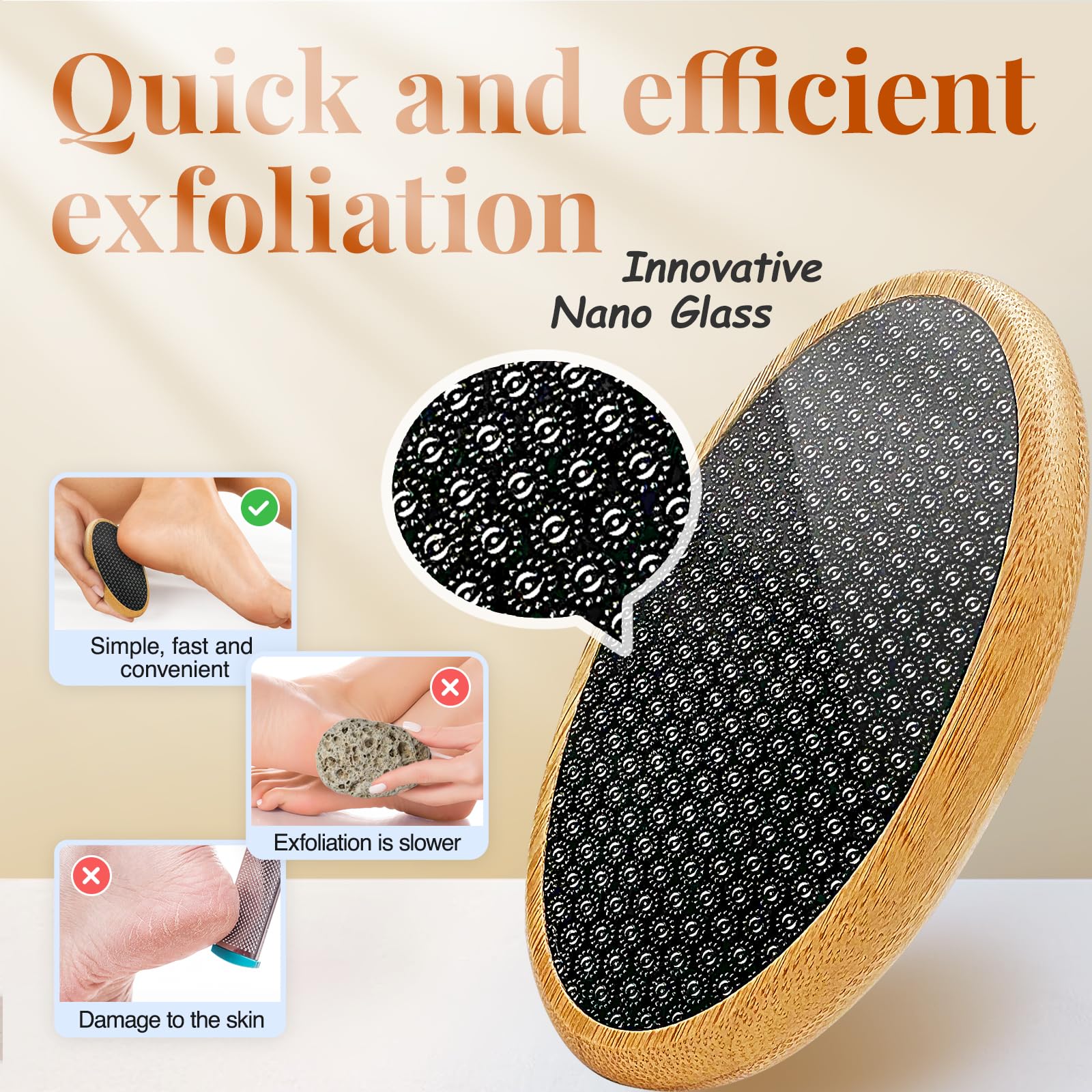Lima de pies YISCOKO para spa de pies, removedor de piel dura de pies, raspador de pies, removedor de callos para pies, removedor de piel dura de pies, exfoliante de pies.