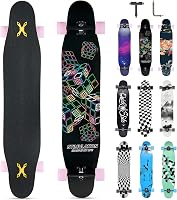 Opurtdor 118 cm Longboard Cruiser Skateboard Maple Fa Kezdőknek Felnőtteknek 1