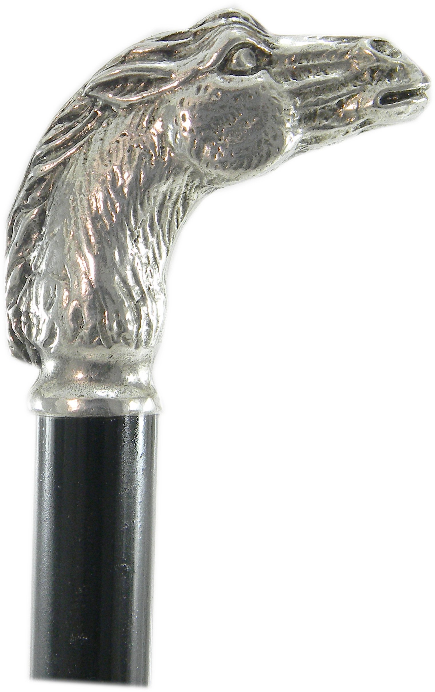 elegante bastón personalizable con grabado, para hombre y mujer, mango de caballo