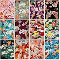 Vista 18 de KICHANG Kits de Pintura de Diamante Blanco Retro para Adultos, Arte de Diamante 5D, Kits de Arte de Diamante Redondos de Punto Completo