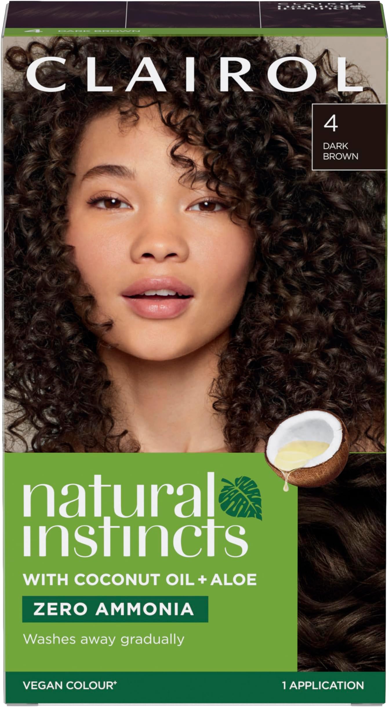 Natural Instincts Semi-Permanent No Ammonia Hair Dye, 4 Dark Brown