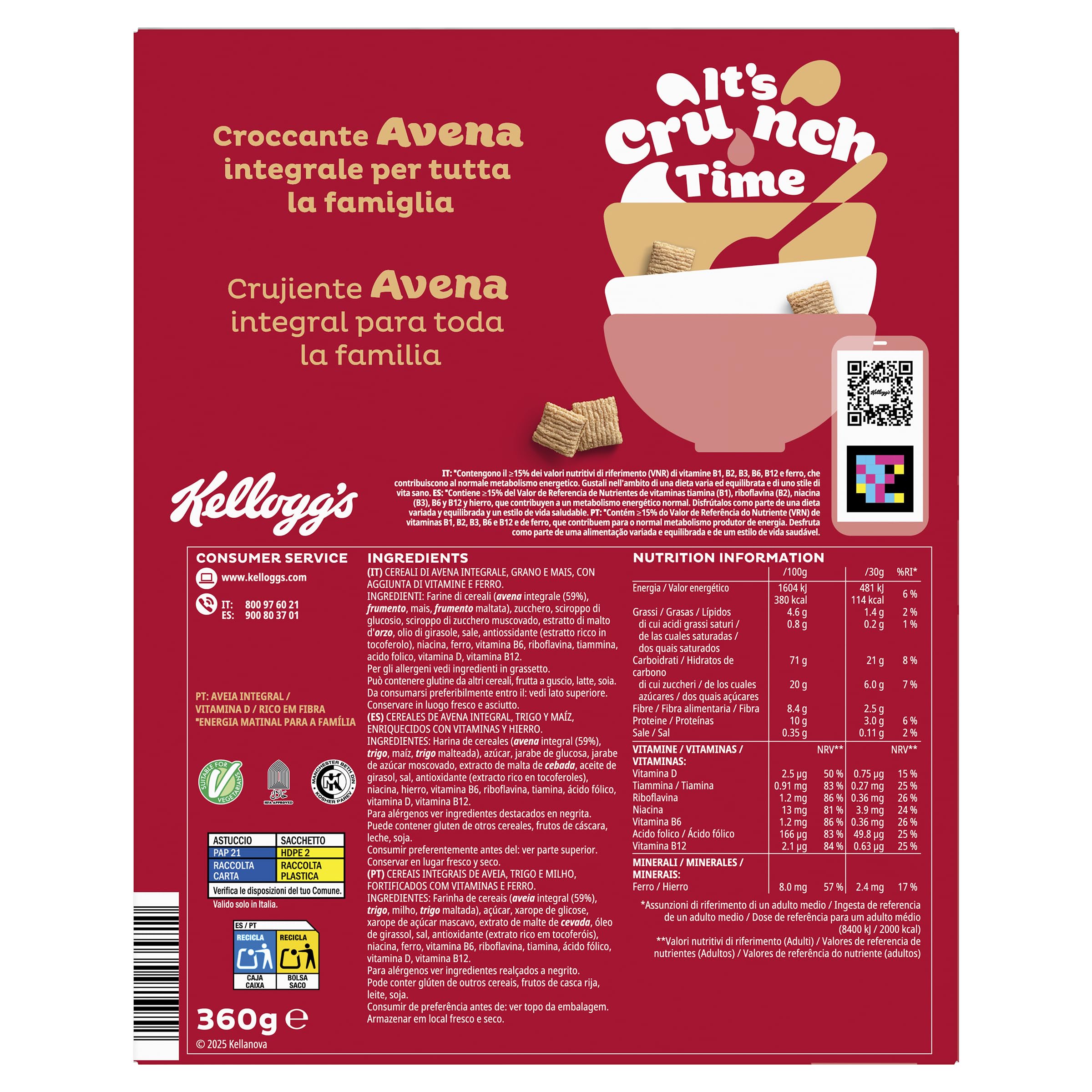 Kellogg's Oaties Original 360g