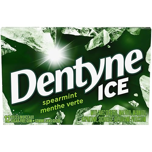 Miniatura 2 de Dentyne Goma de mascar de hielo, menta verde, 12 unidades Importado de Canadá