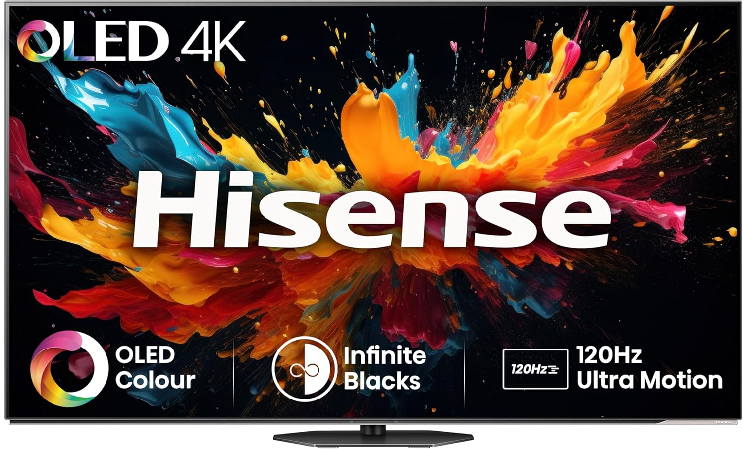 Hisense 55 Inch 120Hz OLED Smart TV 55A85NTUK – Dolby Vision IQ, HDR10+ Adaptive, IMAX Enhanced, Hybrid Log-Gamma (HLG), Vidaa OS with Freely, Youtube, Netflix and Disney+ (2024 Model)